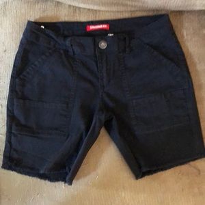 Black cargo shorts